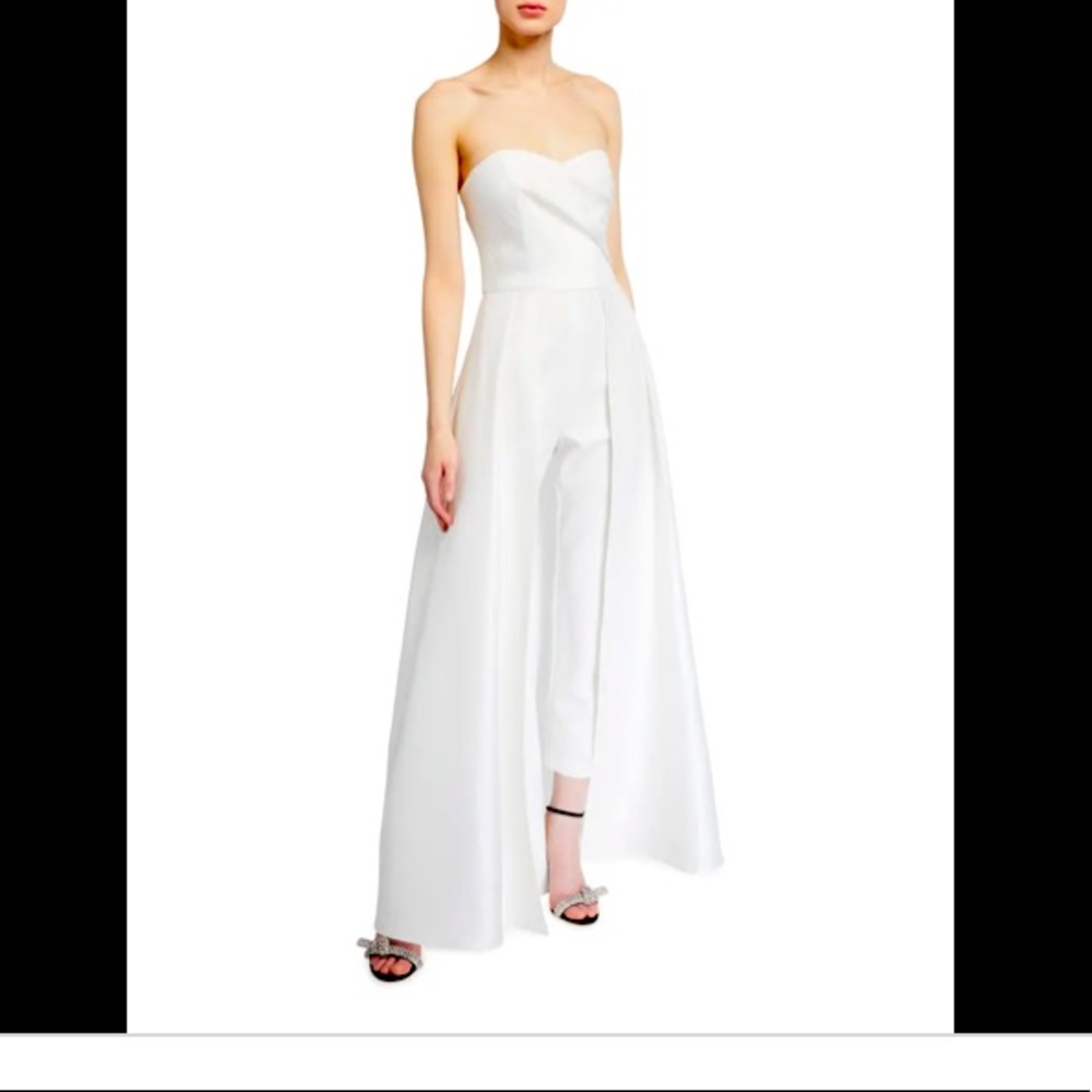 NWT Black Halo Caine Jumpsuit with Walkthrough Skirt 10
